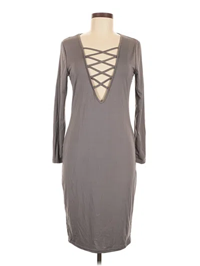 Pre-owned Unbranded Casual Dress In Gray