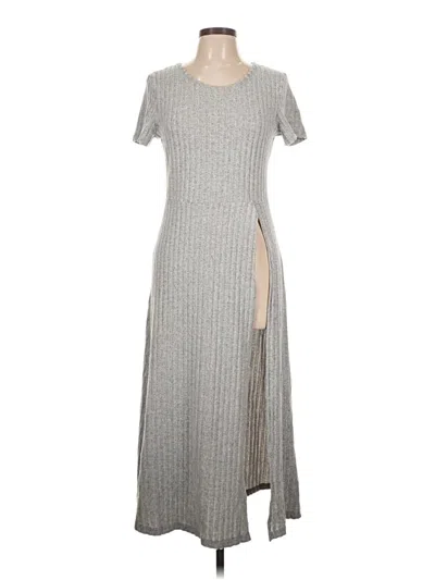 Pre-owned Unbranded Casual Dress In Gray