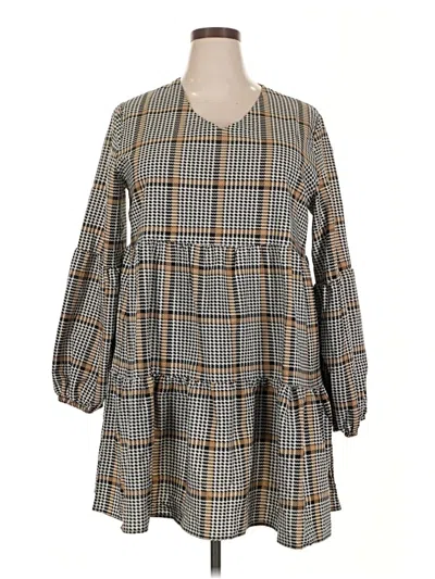 Pre-owned Unbranded Casual Dress In Gray