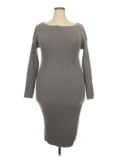 Pre-owned Unbranded Casual Dress In Gray