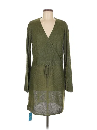 Pre-owned Unbranded Casual Dress In Green