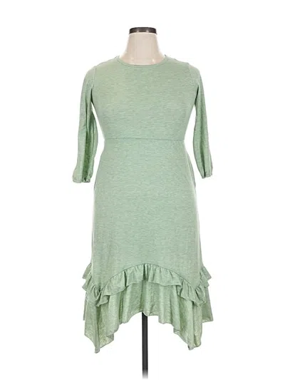 Pre-owned Unbranded Casual Dress In Green