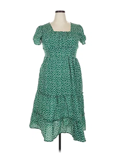 Pre-owned Unbranded Casual Dress In Green