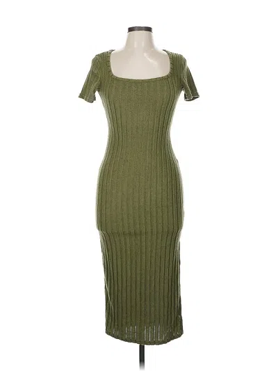 Pre-owned Unbranded Casual Dress In Green
