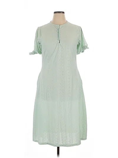 Pre-owned Unbranded Casual Dress In Green
