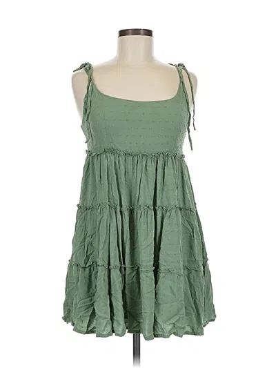 Pre-owned Unbranded Casual Dress In Green
