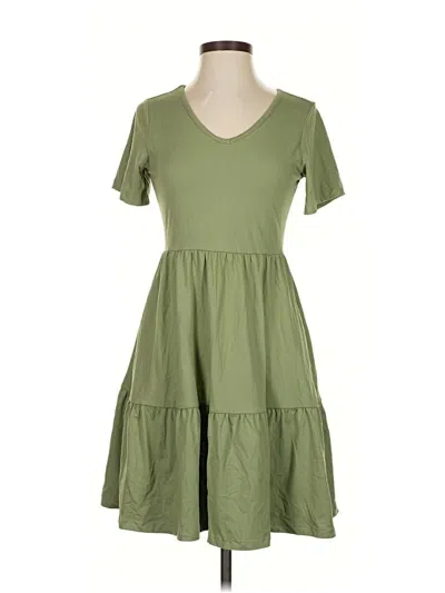 Pre-owned Unbranded Casual Dress In Green