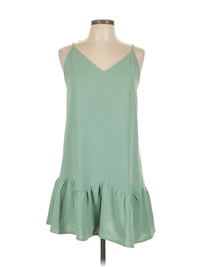 Pre-owned Unbranded Casual Dress In Green