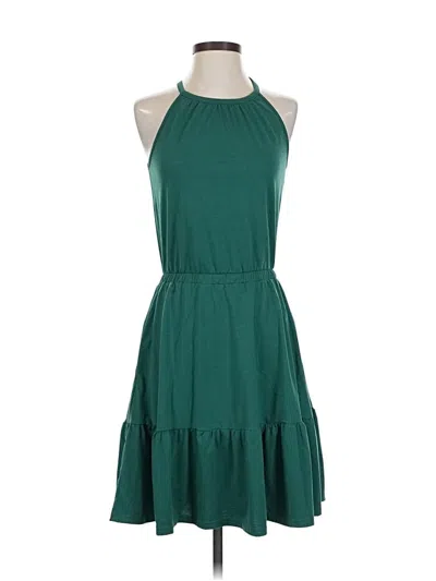 Pre-owned Unbranded Casual Dress In Green