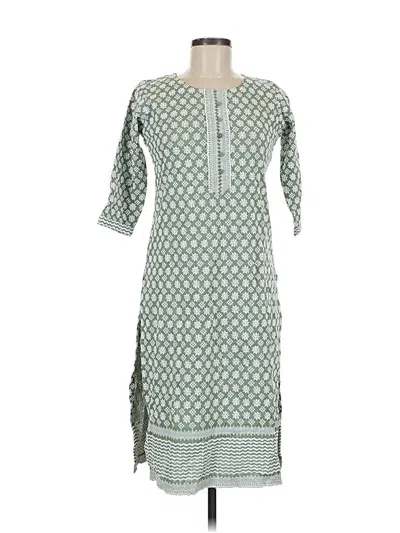 Pre-owned Unbranded Casual Dress In Green