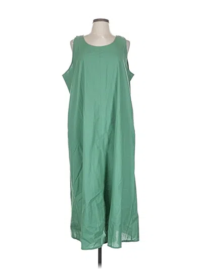 Pre-owned Unbranded Casual Dress In Green