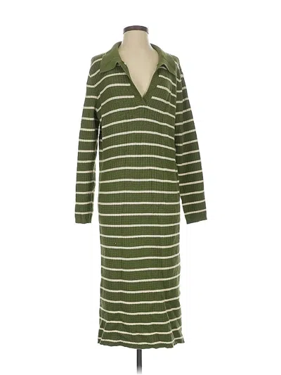 Pre-owned Unbranded Casual Dress In Green