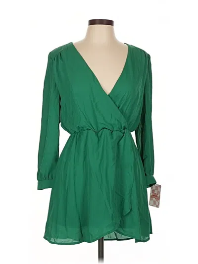 Pre-owned Unbranded Casual Dress In Green