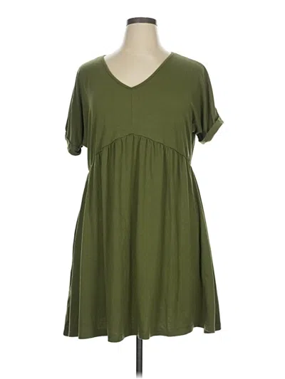 Pre-owned Unbranded Casual Dress In Green