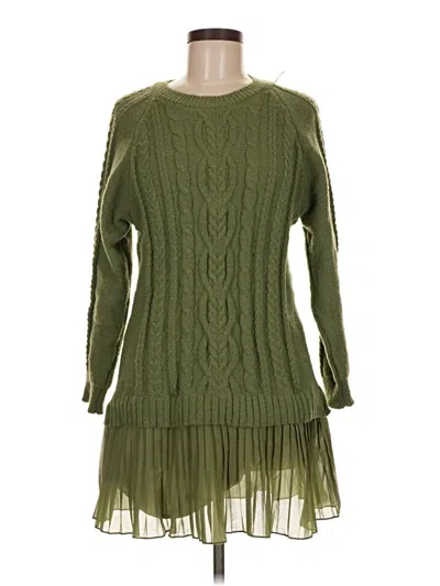 Pre-owned Unbranded Casual Dress In Green