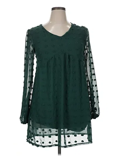 Pre-owned Unbranded Casual Dress In Green
