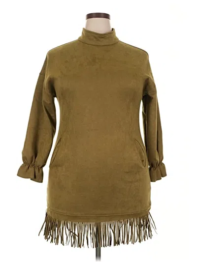 Pre-owned Unbranded Casual Dress In Green