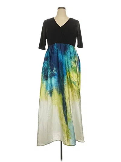 Pre-owned Unbranded Casual Dress In Green