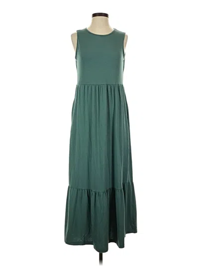 Pre-owned Unbranded Casual Dress In Green
