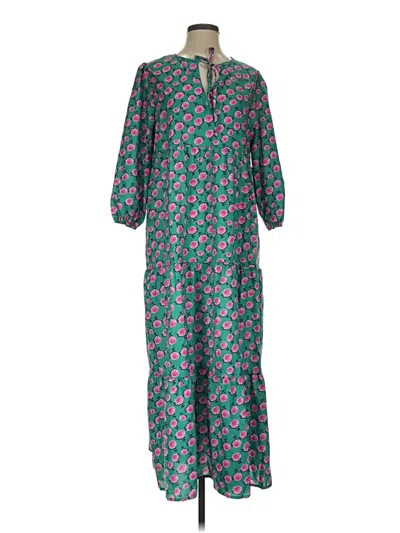 Pre-owned Unbranded Casual Dress In Green