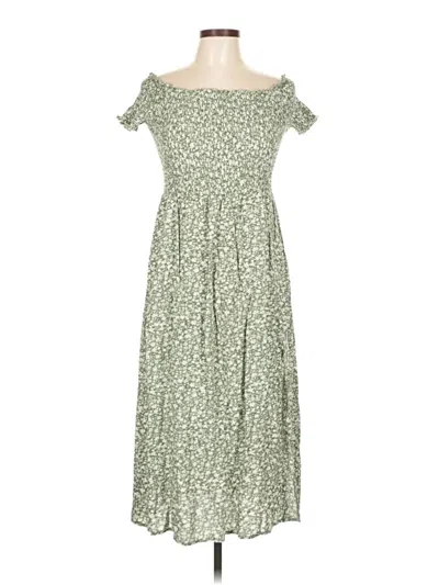 Pre-owned Unbranded Casual Dress In Green
