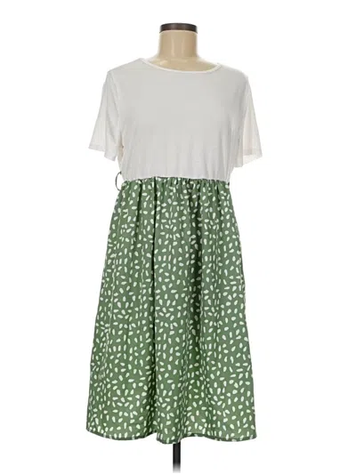Pre-owned Unbranded Casual Dress In Green