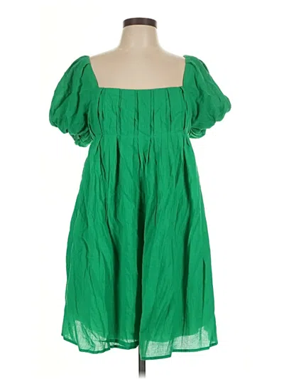 Pre-owned Unbranded Casual Dress In Green