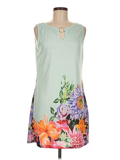 Pre-owned Unbranded Casual Dress In Green