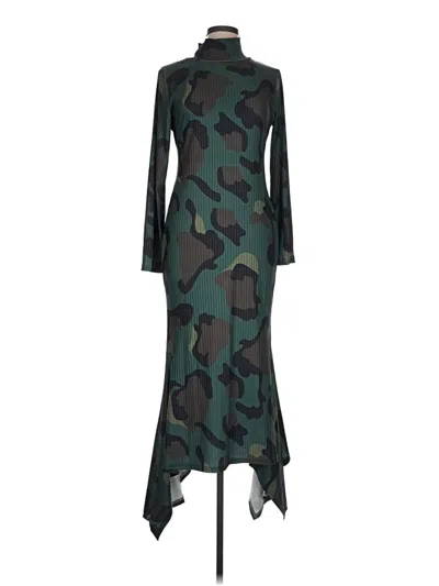 Pre-owned Unbranded Casual Dress In Green