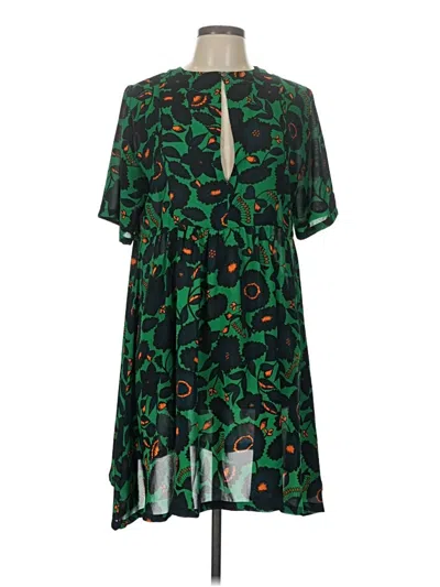 Pre-owned Unbranded Casual Dress In Green