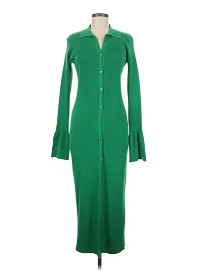Pre-owned Unbranded Casual Dress In Green