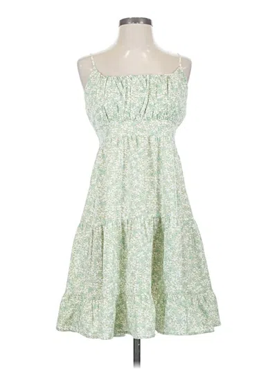 Pre-owned Unbranded Casual Dress In Green