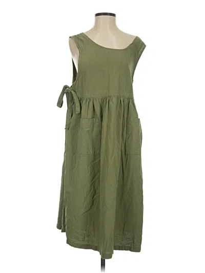 Pre-owned Unbranded Casual Dress In Green
