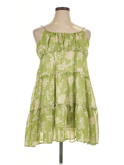 Pre-owned Unbranded Casual Dress In Green