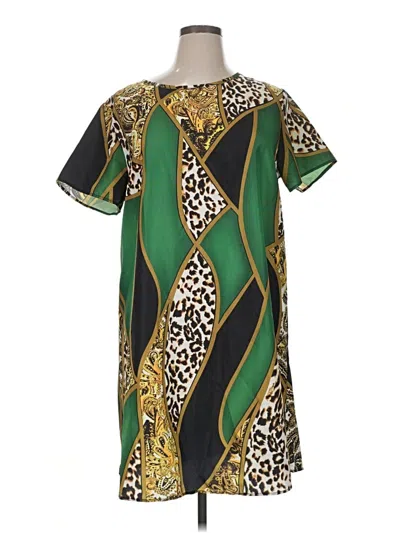 Pre-owned Unbranded Casual Dress In Green