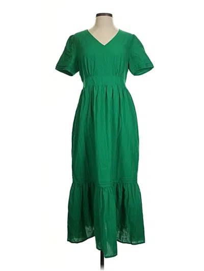 Pre-owned Unbranded Casual Dress In Green
