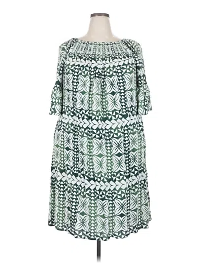 Pre-owned Unbranded Casual Dress In Green