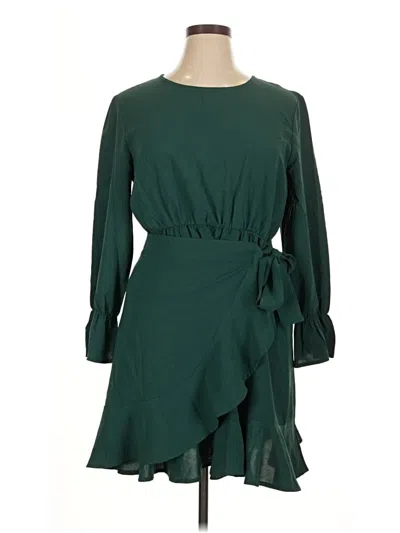 Pre-owned Unbranded Casual Dress In Green