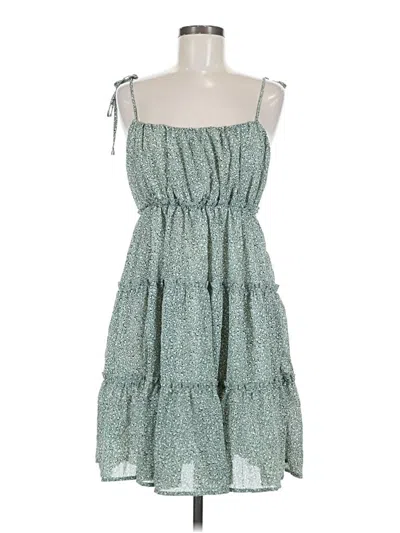 Pre-owned Unbranded Casual Dress In Green