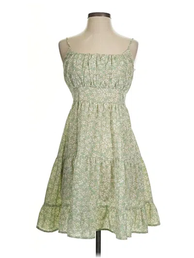 Pre-owned Unbranded Casual Dress In Green