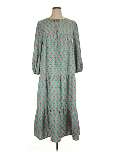 Pre-owned Unbranded Casual Dress In Green