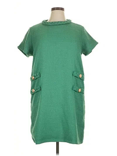 Pre-owned Unbranded Casual Dress In Green