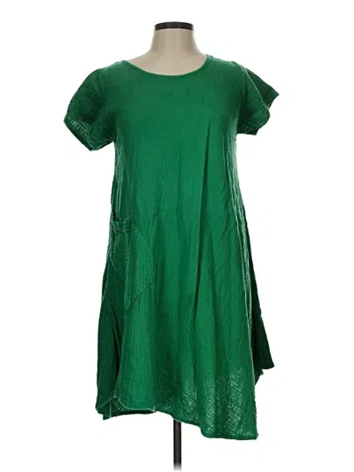 Pre-owned Unbranded Casual Dress In Green