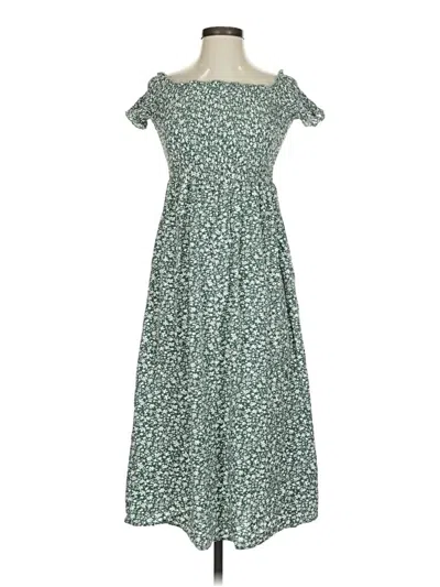 Pre-owned Unbranded Casual Dress In Green