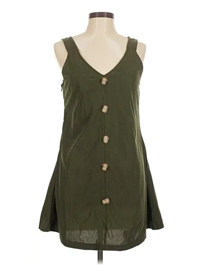 Pre-owned Unbranded Casual Dress In Green