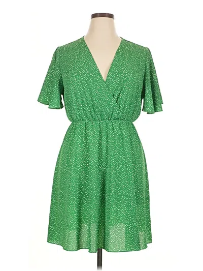 Pre-owned Unbranded Casual Dress In Green