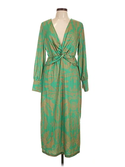 Pre-owned Unbranded Casual Dress In Green