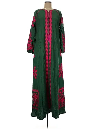 Pre-owned Unbranded Casual Dress In Green