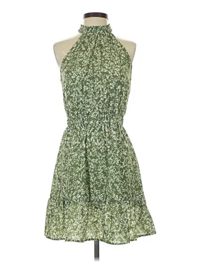 Pre-owned Unbranded Casual Dress In Green