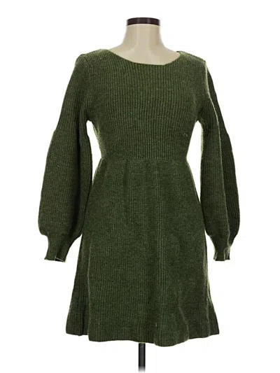 Pre-owned Unbranded Casual Dress In Green